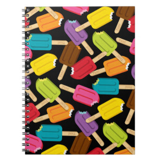 Caderno Espiral Yum! Diário do Popsicle (preto)