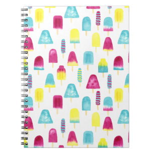 Caderno Espiral Yummy Popsicles