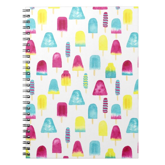 Caderno Espiral Yummy Popsicles (Frente)