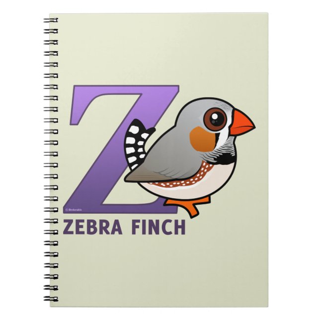 Caderno Espiral Z é para o passarinho de zebra (Frente)