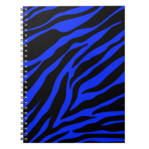 Caderno Espiral zebra azul