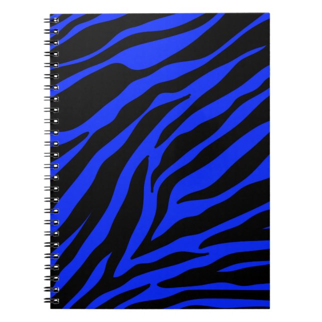 Caderno Espiral zebra azul (Frente)