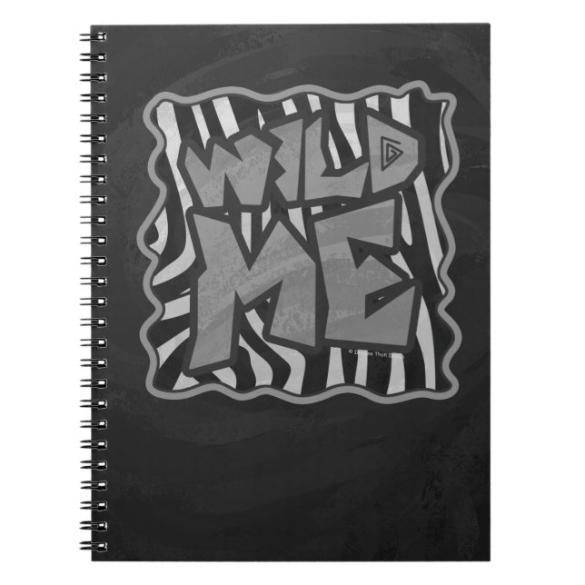 Caderno Espiral Zebra Black e Light Cinzas Selvagens (Frente)