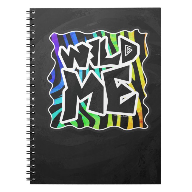Caderno Espiral Zebra Black e Rainbow Wild Me (Frente)
