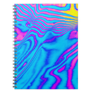 Caderno Espiral Zebra com Listra Psicodélica