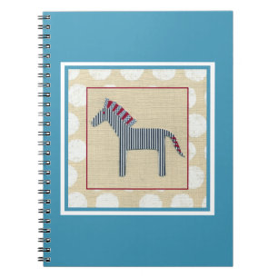 Caderno Espiral Zebra Cutout no Fundo de Creme