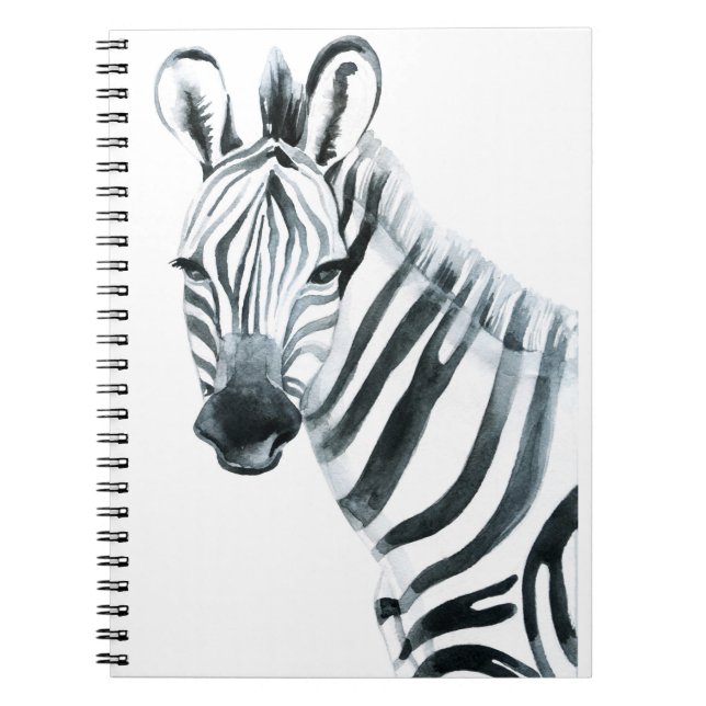 Caderno Espiral Zebra da aguarela (Frente)
