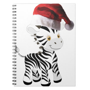 Caderno Espiral zebra do bebê natal
