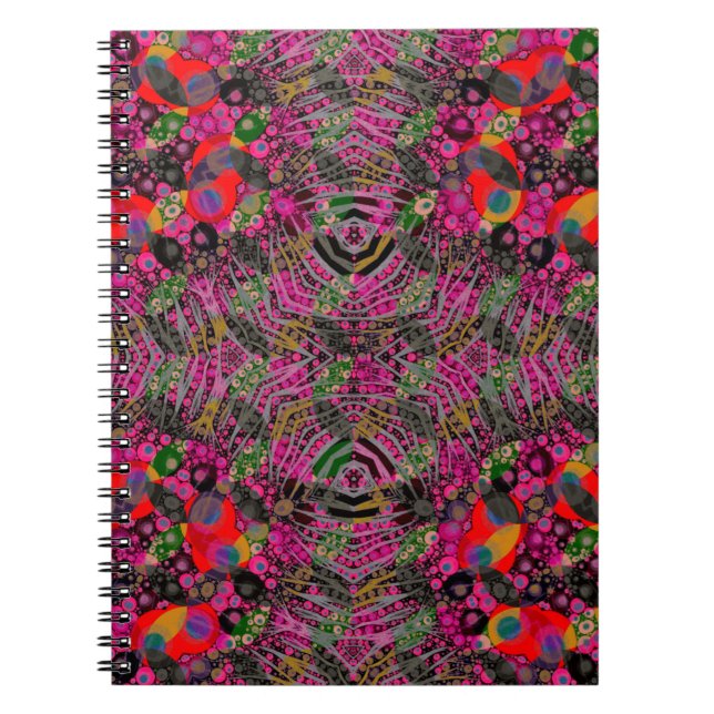 Caderno Espiral Zebra fluorescente Funky (Frente)