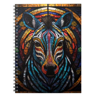 Caderno Espiral Zebra Mosaica Vibrante