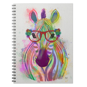 Caderno Espiral Zebra Rainbow Splash