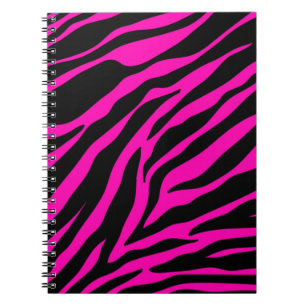 Caderno Espiral zebra rosa