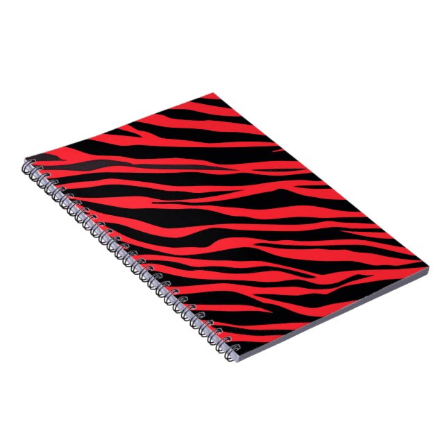 Caderno Espiral Zebra Vermelha Strike (Lado Direito)