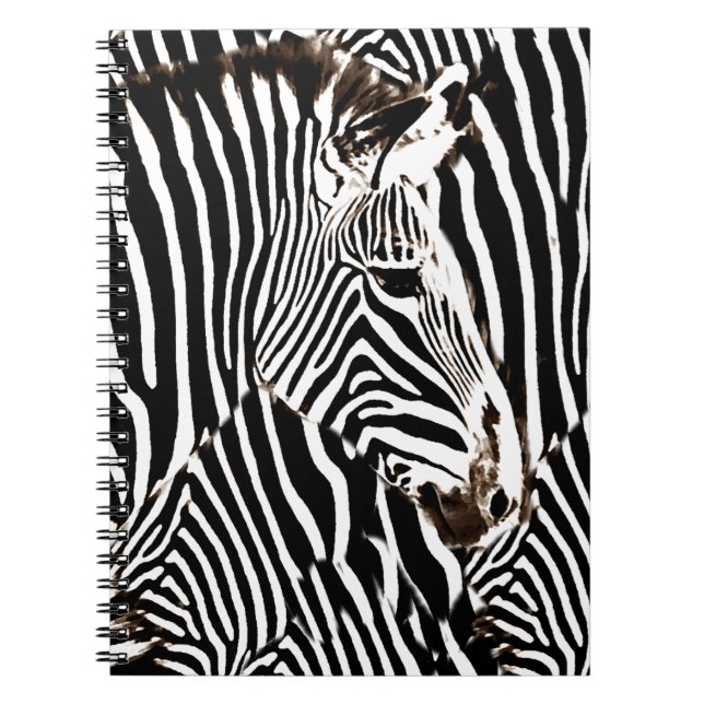 Caderno Espiral Zebras love_ (Frente)