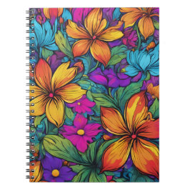 Caderno Espiral "Zen Flowers" Art Spiral Notebook