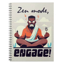 Caderno Espiral Zen Mode, Engage! ⚡ Adultação é uma falha