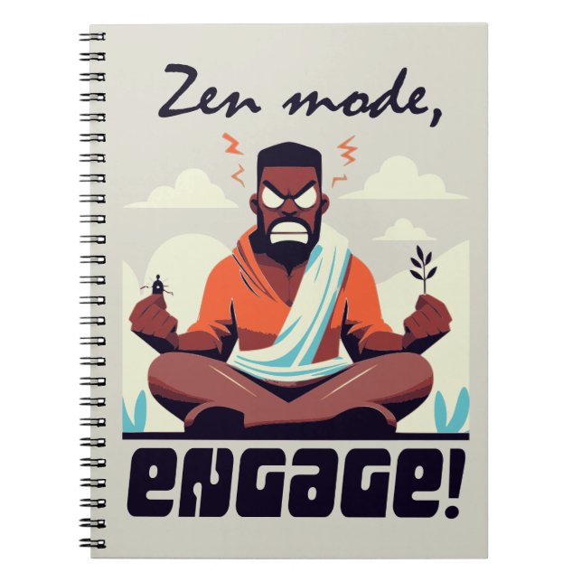 Caderno Espiral Zen Mode, Engage! ⚡ Adultação é uma falha (Frente)