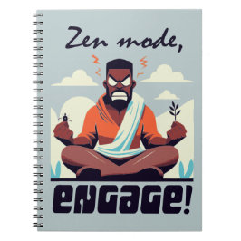 Caderno Espiral Zen Mode, Engage! ⚡ Adultação é uma falha