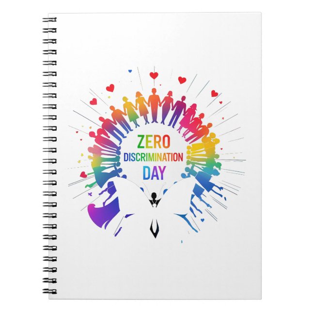 Caderno Espiral Zero Discrimination Day  (Frente)