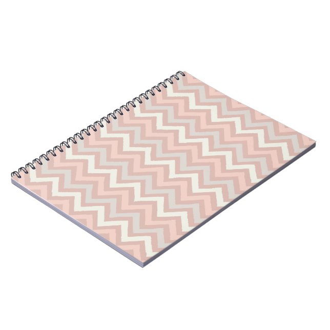 Caderno Espiral Zig Zag Stripes Desenhar Em Calm Watercolor (Left Side)