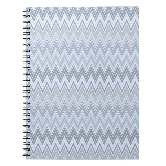 Caderno Espiral Zigue-zague azul claro (Frente)