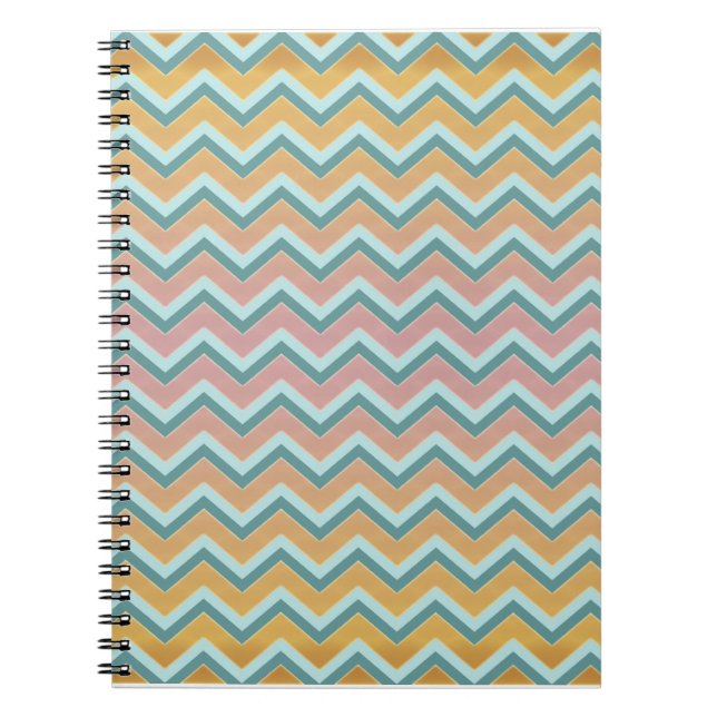 Caderno Espiral ZigZag - Cores Aquecidas Moles (Frente)