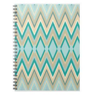 Caderno Espiral zigzag-phones diagonais