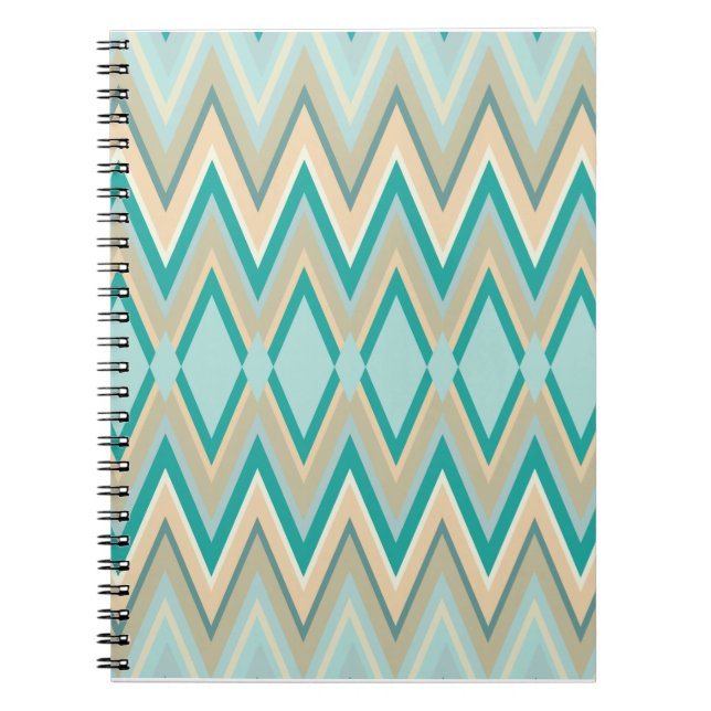 Caderno Espiral zigzag-phones diagonais (Frente)