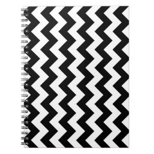 Caderno Espiral Zigzag preto e branco