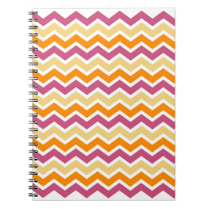 Caderno Espiral ZigZag tribal vibrante