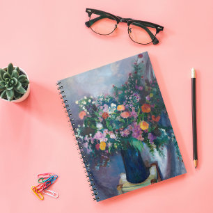 Caderno Espiral Zinnias e Asters Arthur Beecher Carles