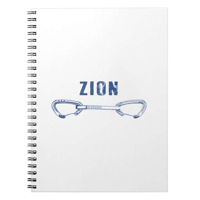 Caderno Espiral Zion Rock Escalando rapidamente (Frente)