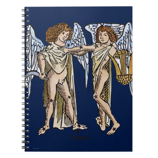 Caderno Espiral Zodíaco: Gêmeos, 1482 (Frente)