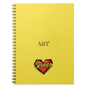 Caderno Espiral Zoey Jessica Yellow