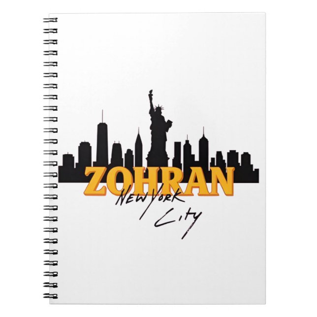 Caderno Espiral Zohran Mamdani for Mayor NYC Democratic (Frente)