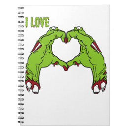 Caderno Espiral Zombie Love