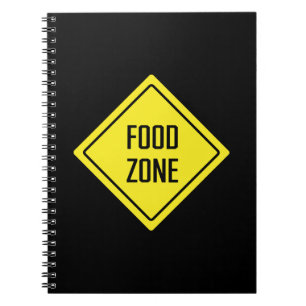 Caderno Espiral Zona de comida Sinal rodoviário Notebook espir