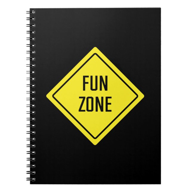 Caderno Espiral Zona divertida | Sinal de Tráfego | Notebook espir (Frente)