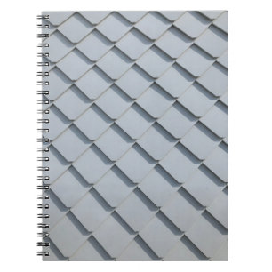 Caderno Espiral zona do telhado da cinza