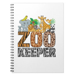 Caderno Espiral Zookeeper Costume Zebra Impressão Afro-Africano
