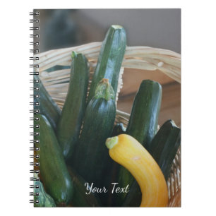 Caderno Espiral Zucchini Summer Squash Gours Vegetais