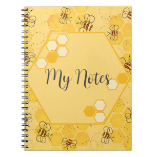 Caderno Espiral Zumbido de Abelhas Mel Cute