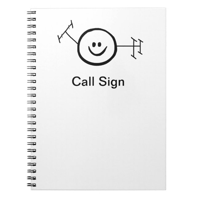 Caderno feliz do radioamador do presunto (Frente)