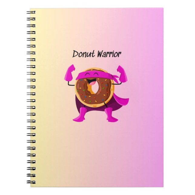 Caderno Guerreiro Donut (Frente)