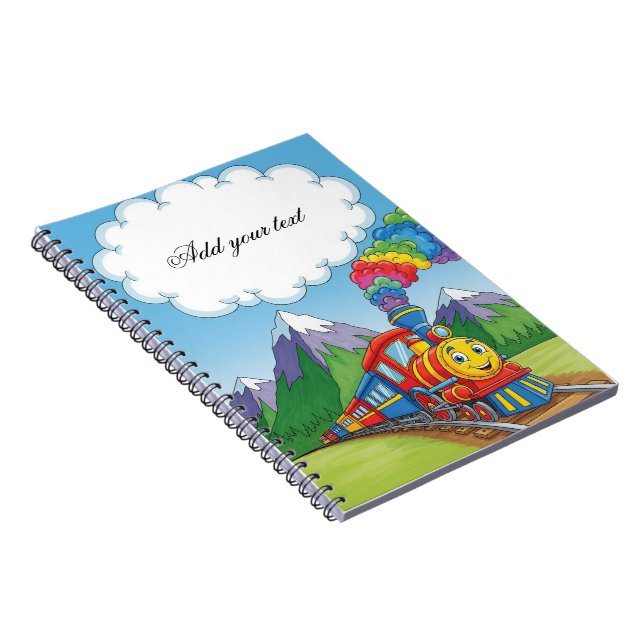 Caderno Infantil do Trem Colorido – Cobertura de T (Lado Direito)