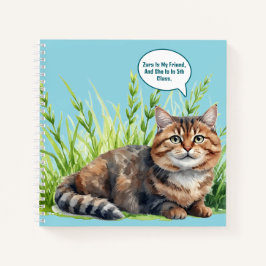 Caderno Infantil Gato Anima Material Escolar Cader