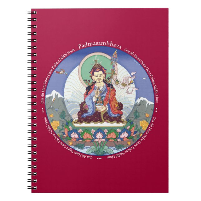 CADERNO - Padmasambhava (Guru Rinpoche) + mantra (Frente)