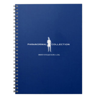 Caderno Paranormal do registro da investigação