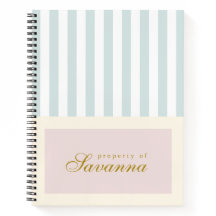 Caderno Pastel Estético Minimalista Personalizado