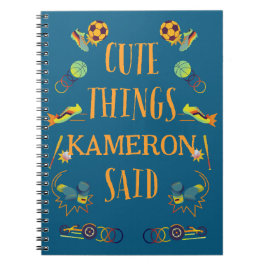 Caderno Personalizado Coisas Fofas que Meu Filho D